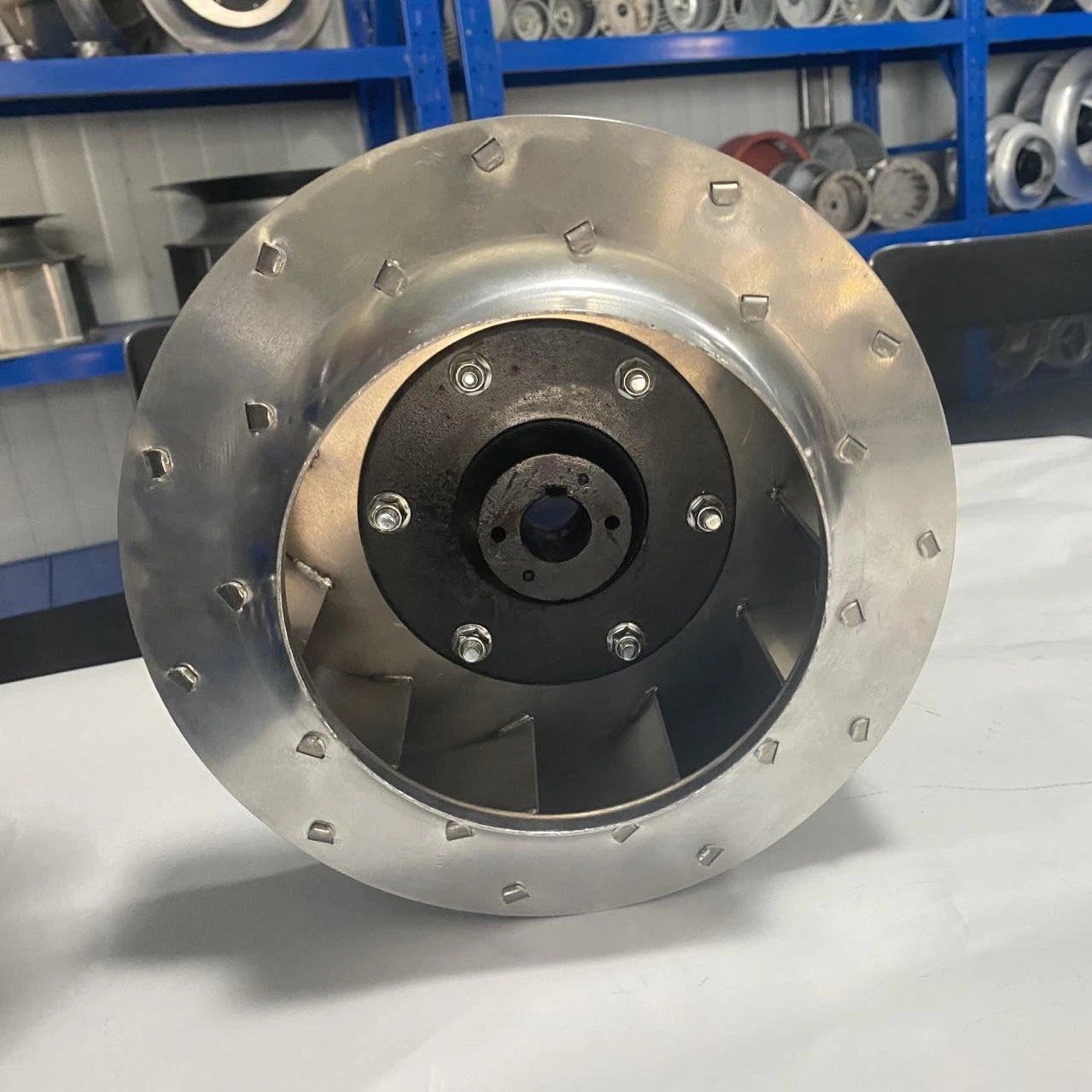 Riveted Wind Wheel Fan, 280mm, Aluminum, Centrifugal - detail 8