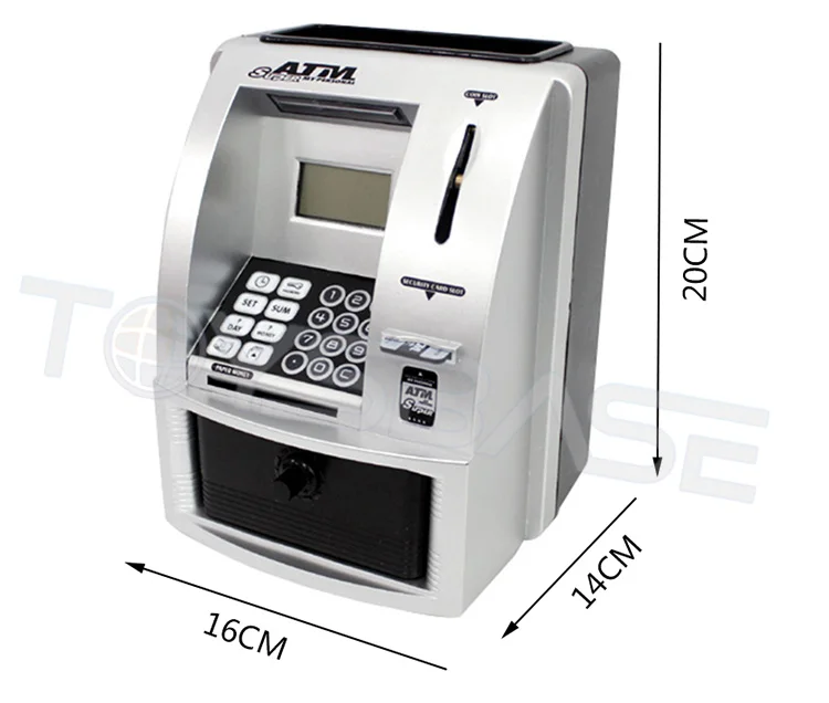 Children Pretend Play Simulation Electronic Atm Machine Bank Toy Buy