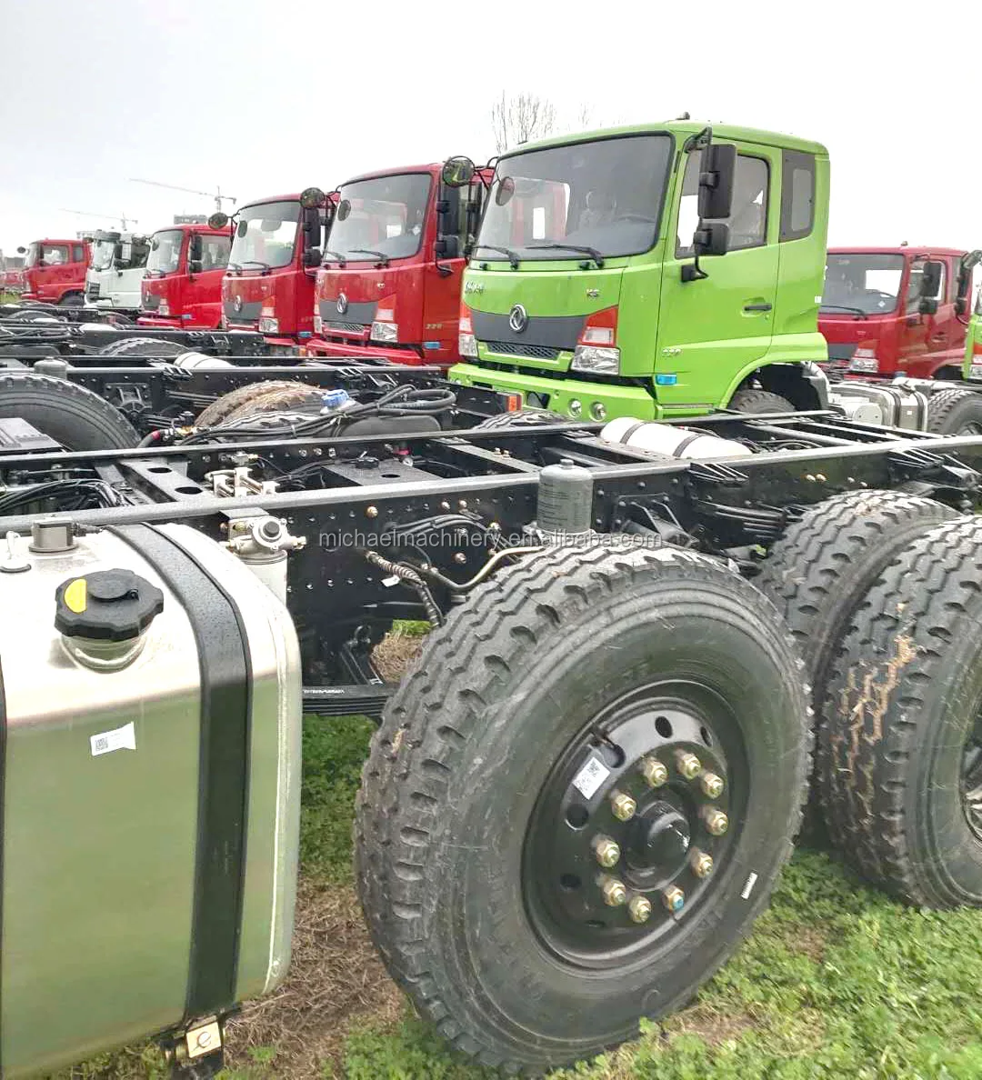 用於拖車自卸車的10噸車軸容量6x2半卡車氣袋懸架舉升車軸