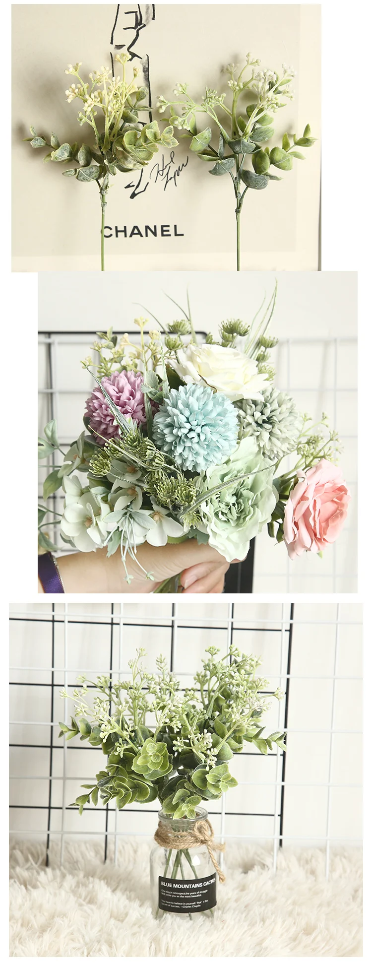 Decorative Flowers Plastic Flowers China Artificial Flower Decorations