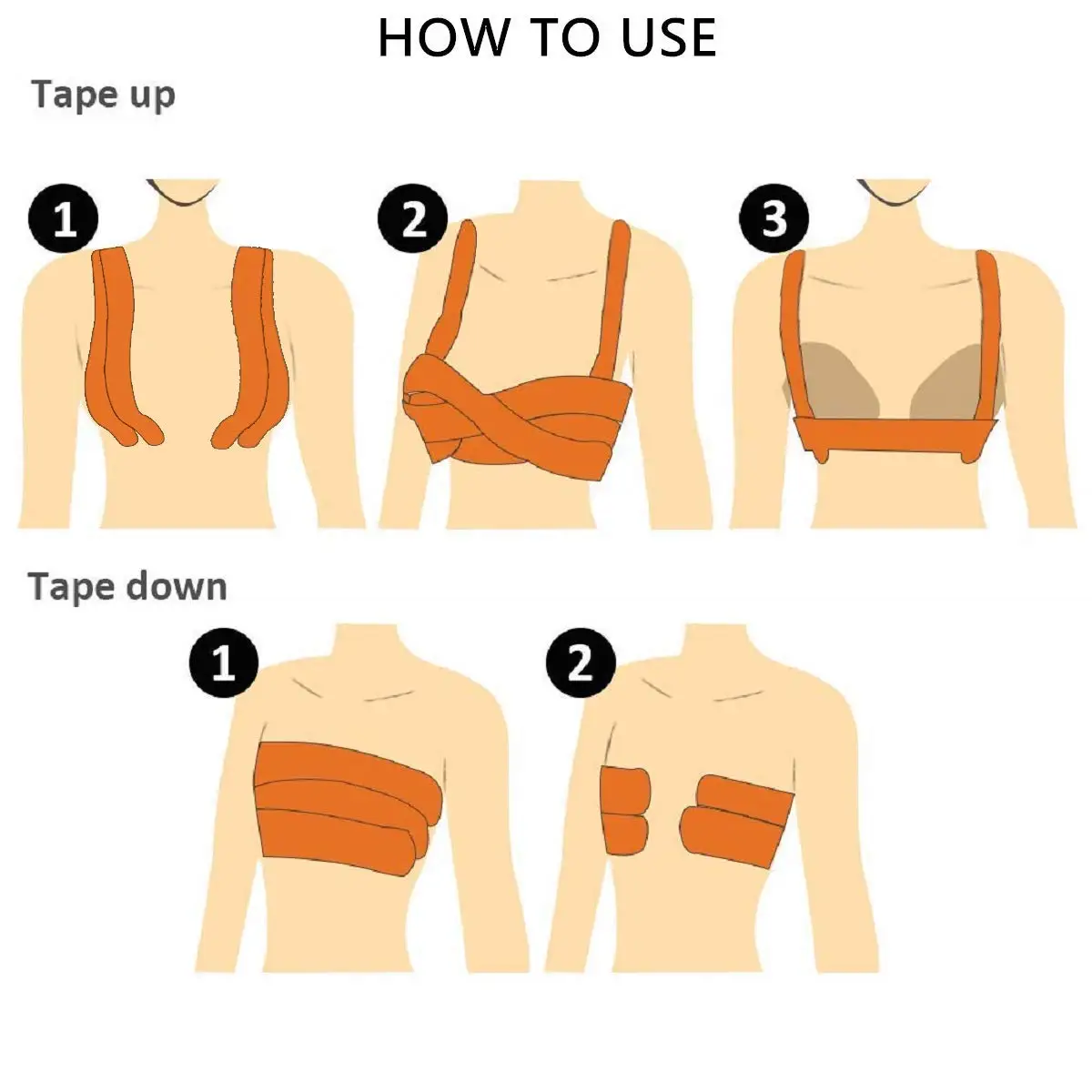 body tape to lift breasts
