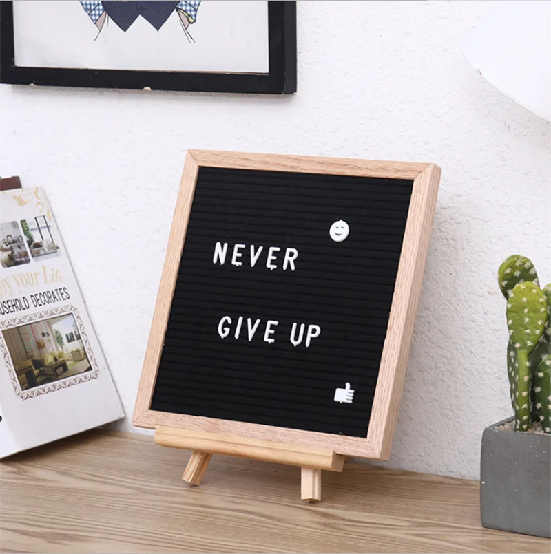 
The Best Quality Rustic Vintage Felt Letter Board for message letterboard, baby milestone Wood Home Decor 