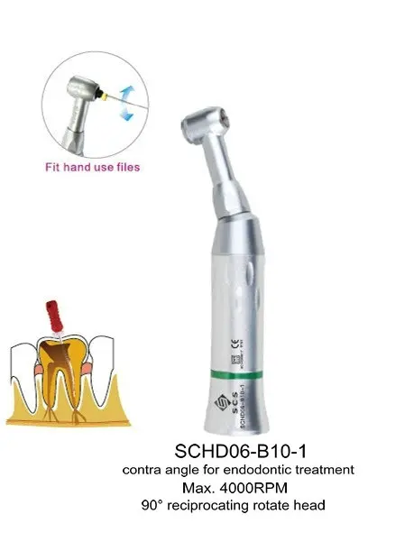 10:1 Reduktion Dental Endodontic Winkelstück Dental Low Speed ​​Handstück