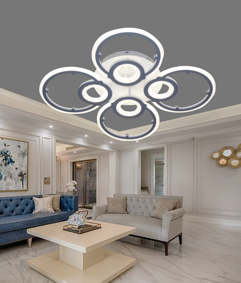 Luxury Nordic Design Ceiling Lights Modern Led Ceiling Lamp for Living Room Bedroom Office Acrylic Home Lighting