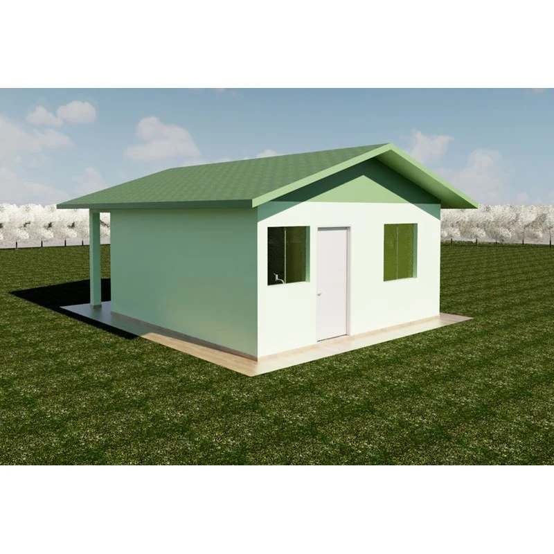 One Storey 3 Bedroom Modular Prefab House With Light Steel Structure