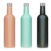 25 Oz Glitter Wine insulator Triple-Walled Insulated Wine Canteen Wine bottle with silicone funnel