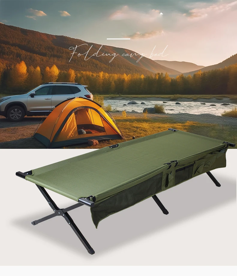Camp Hiking Metal Adjustable Aluminum Arroy Canvas Bed Stretcher