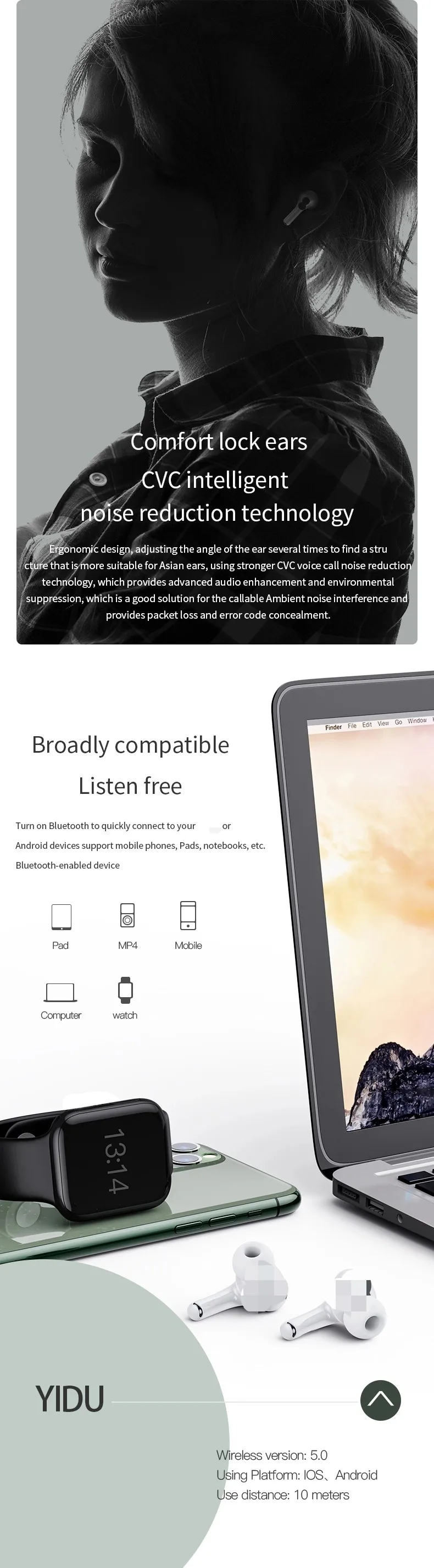 New Product In China Wireless Earphone i9000 Rename/Positioning Wireless Earbuds Air Pro Tws i9000 Pro - ANKUX.COM