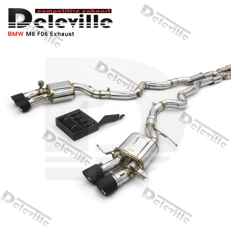 Deleville Automotive Performance Exhaust System Valve Controlled