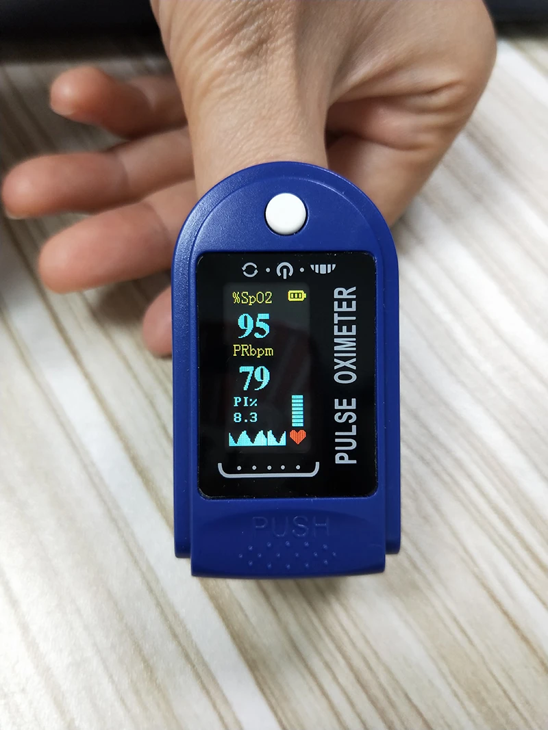 Oled Digital Screen Fingertip Pulse Oximet Blood Oxygen Meter Measurements And Pulse Pulse oxymetry