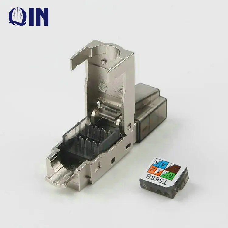 Stp Cat.6a Cat7 Rj45 Modular Plug Toolless,Computer Internet Lan Cable ...