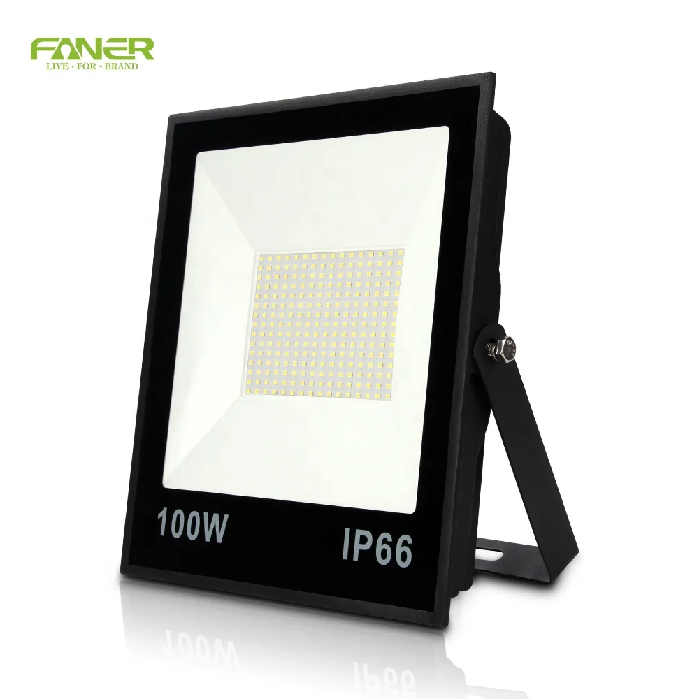 Faner new design  CB BIS CE   10w 20 watts 30w 50w 100w 150w 200w warm white work sports spotlight slim led floodlight