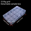 15 grid big Box Detachable sample / Component /Storage /Parts box Removable Spacer plastic box