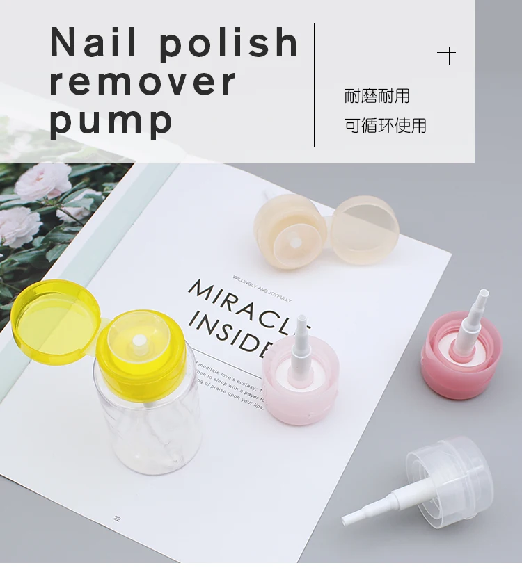 33/410 Plastic Refillable Nail Polish Remover Pump