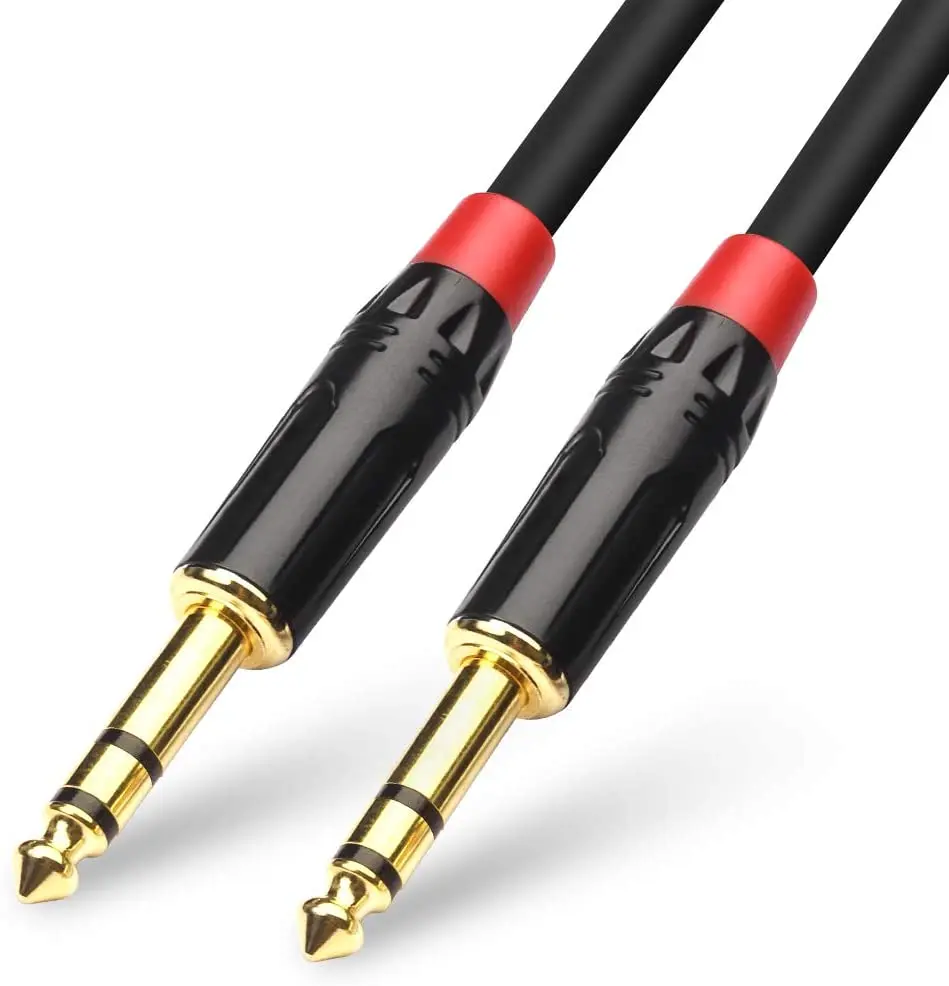 

1/4 inch TRS cable,500 Pieces, Gold