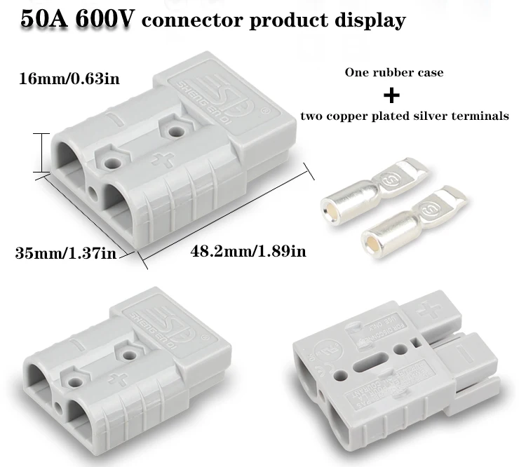50a 600v Battery Connector /industrial Battery Connector /quick