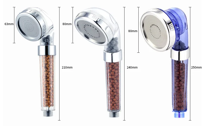 Ionic Water Saving Shower Head Filtration Handheld Shower Head With