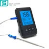 Digital BBQ Cooking Thermometer with 6 Probe, Alarm Monitor Cooking Thermometer for Barbecue Oven Kitchen, Support IOS & Android