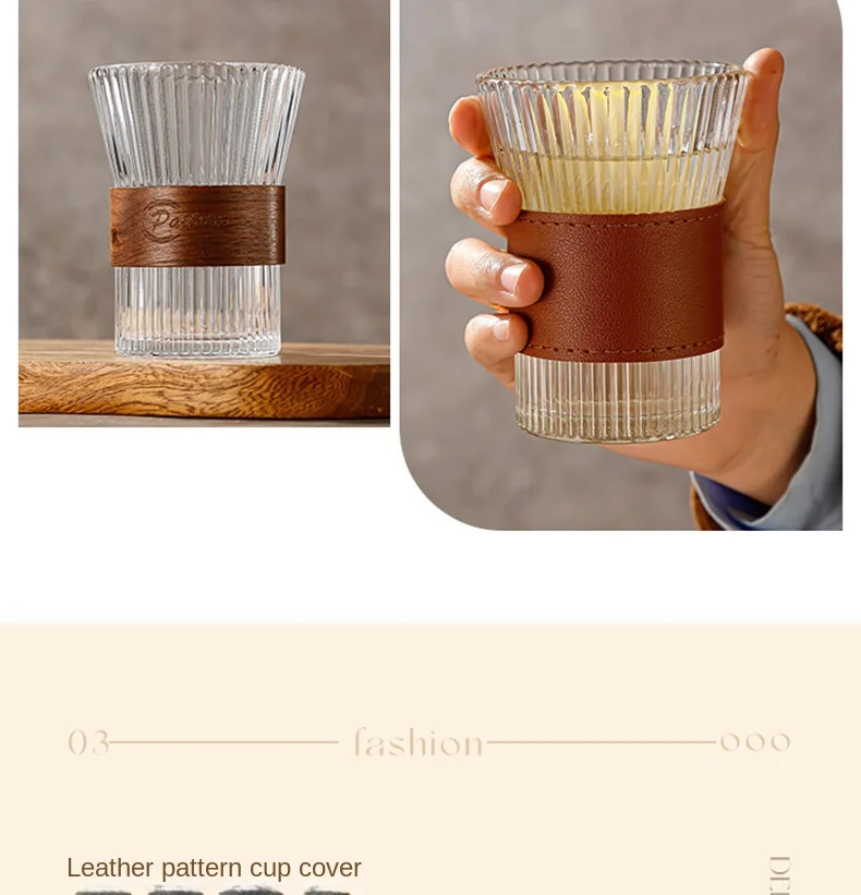product modern high borosilicate glass insulated coffee cup transparent vertical bar milk cup for parties-6