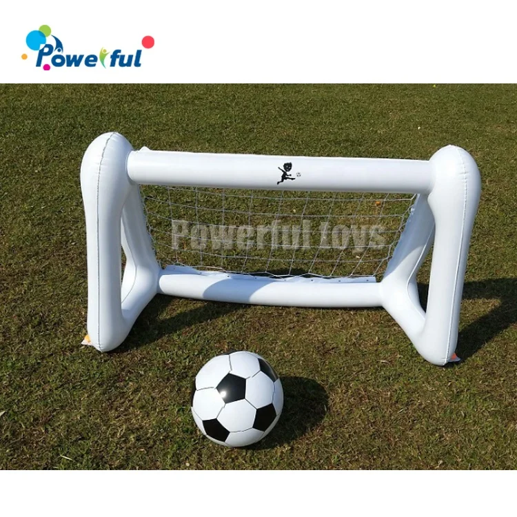 Ready to ship outdoor baby football shooting game inflatable soccer shooting goal