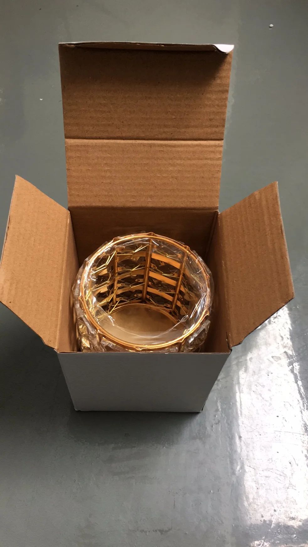 european style hand-made crystal metal tissue box cover wedding