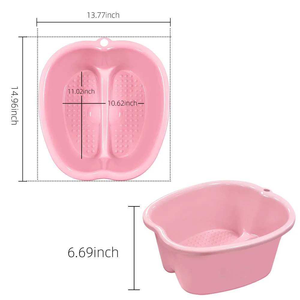 Foot Bath Basin Plastic Wash Basin Foot Spa Massager Household Massage ...