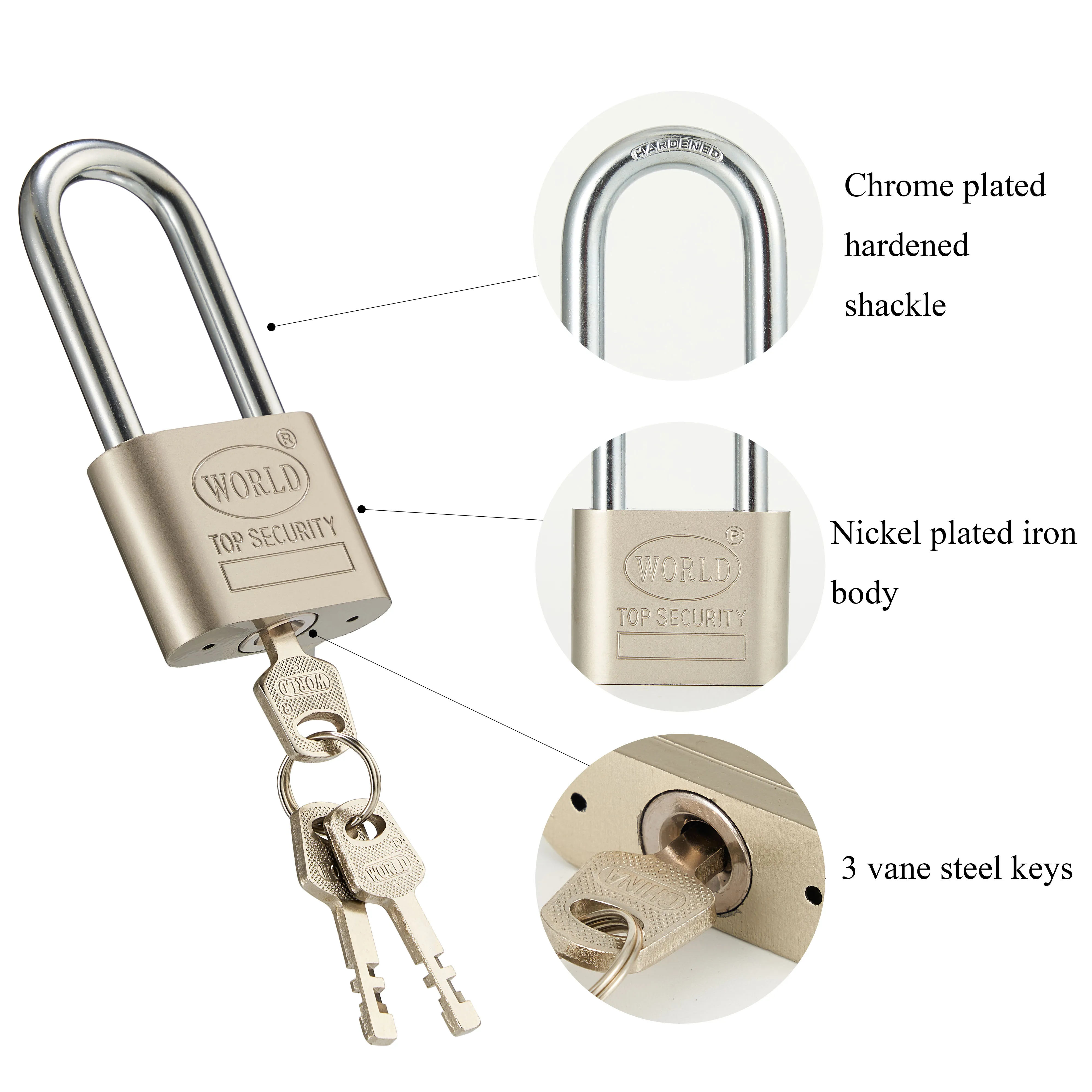 High Quality School Warehouse Used Security Guarantee Nickle Plated