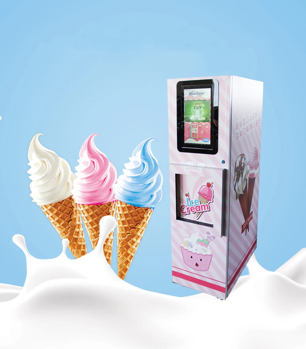 Commercial Automatic Cone Ice Cream Vending Machine With Card Payment - Buy Ice Cream Vending 
