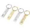 Letter initial colorful gold silver rose gold plating cute lovely stainless steel key chain car key ring I love you