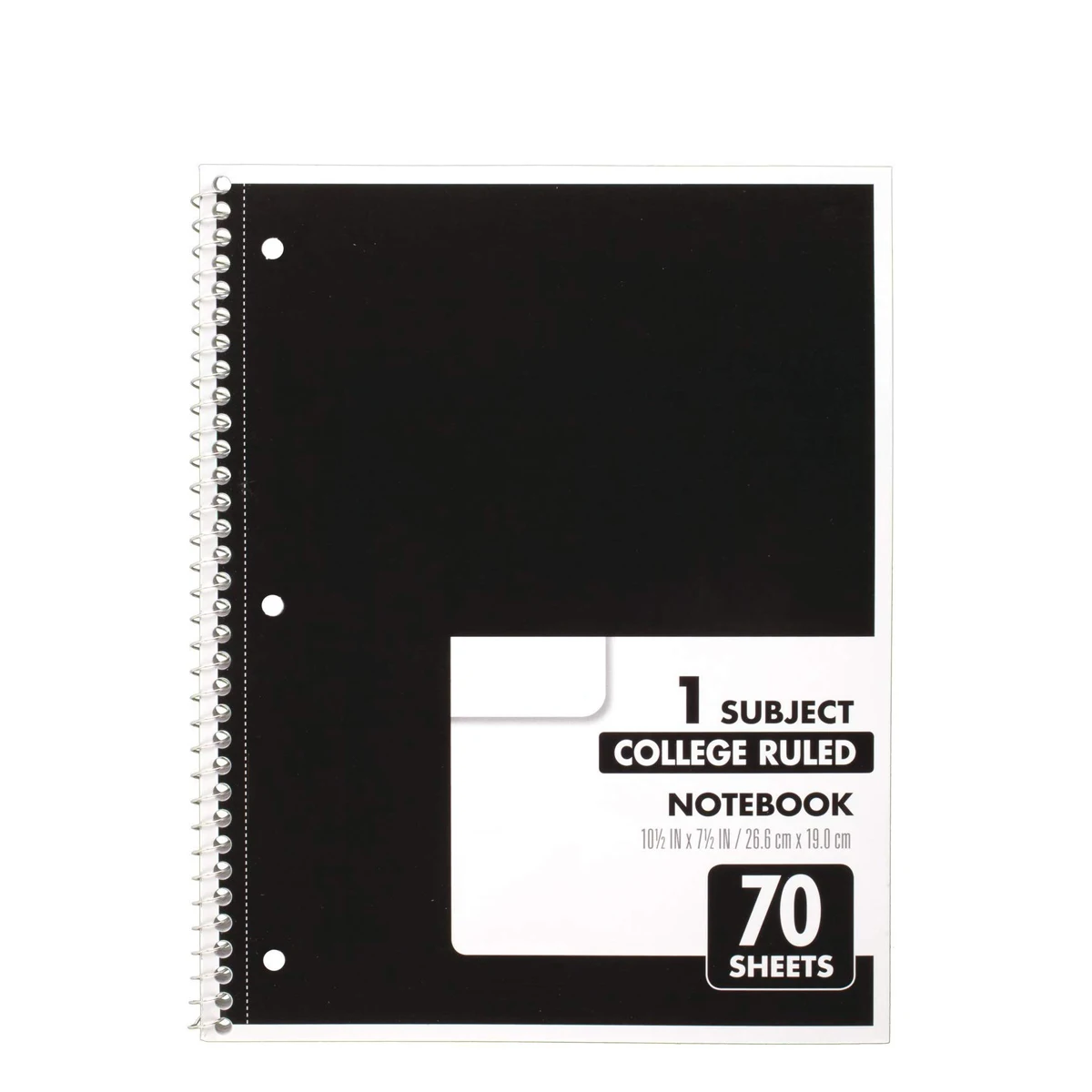Stationery School 10 1/2 X 7 1/2 Inches1 Subject 70 Sheets College