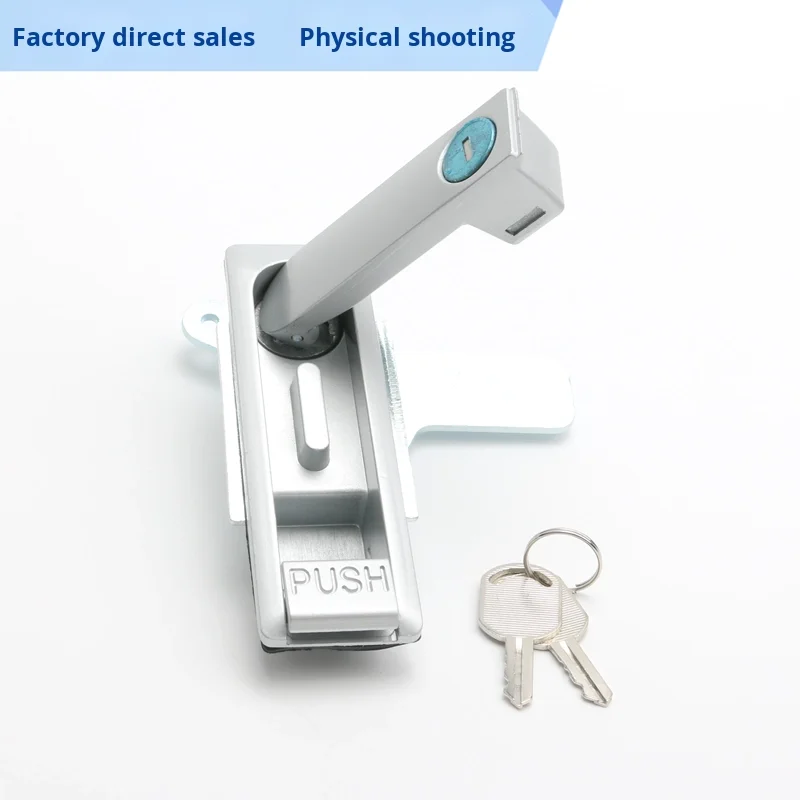 AB103 Electric Cabinet Door Lock Flat Push Button Lock for Cabinets Cutting Service Included-Models AB102-2-1 manufacture