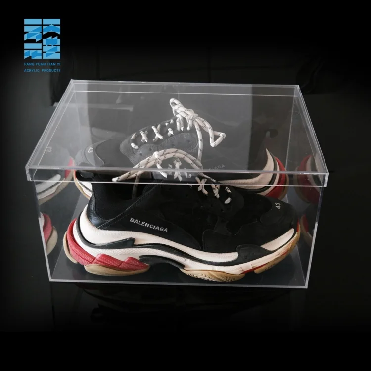 Custom Clear Acrylic Shoe Box Clear Acrylic Sneaker Box - Buy Clear ...