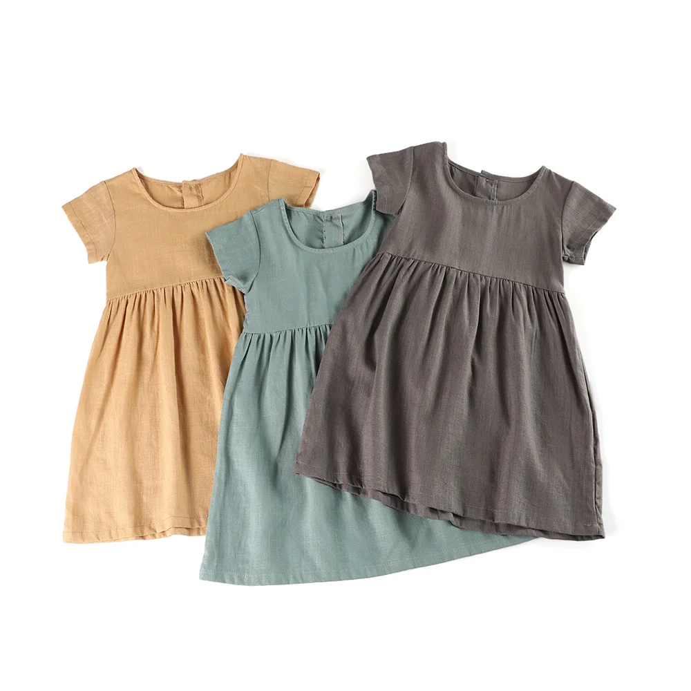 little girl linen dresses