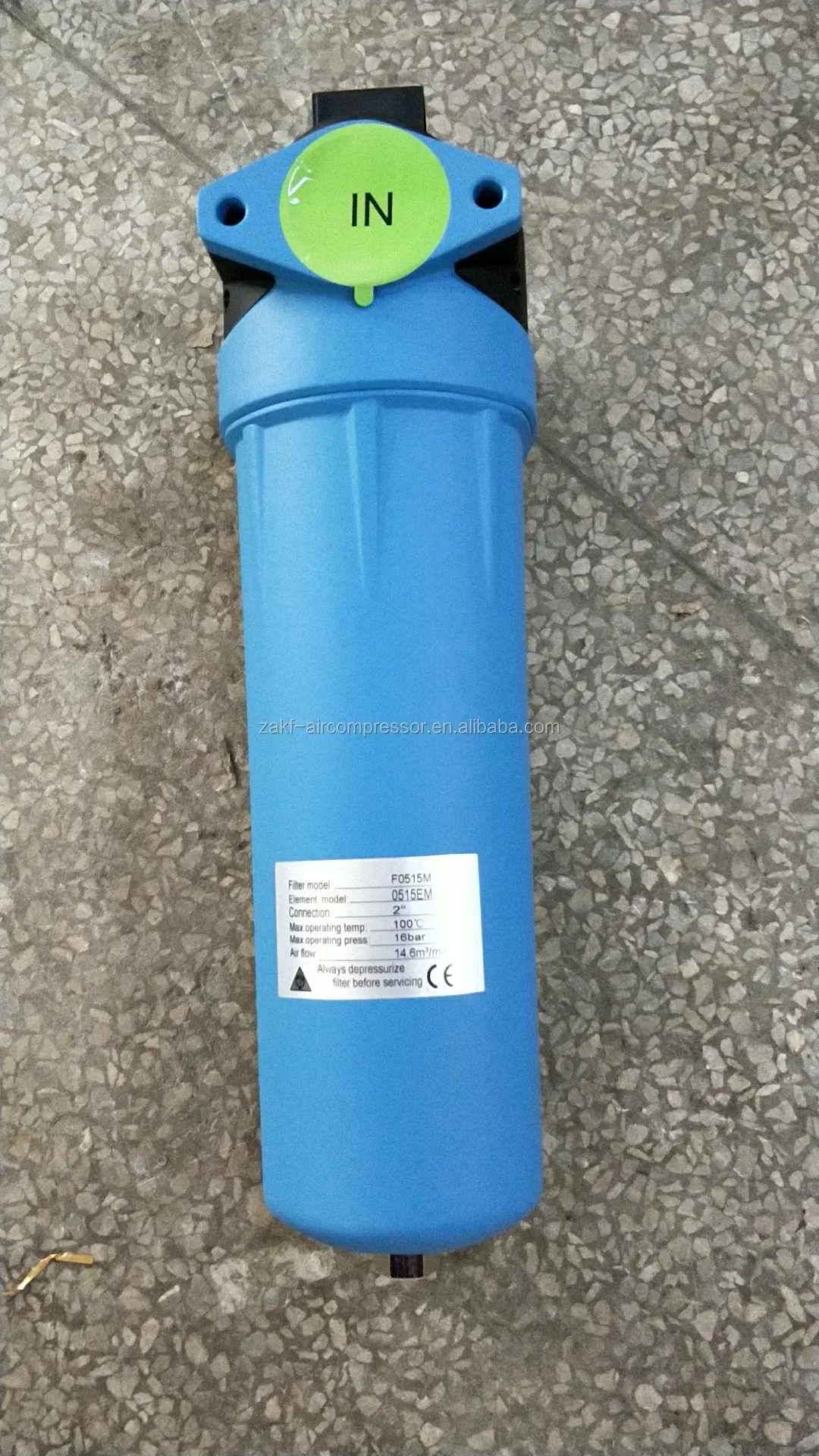 Zakf Air Compressor Filtration Accuracy 0.01ppm 265cfm Active Carbon