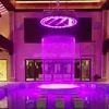 OEM ODM Musical Artificial Rain Digital Water Fall Curtain With Colorful LED