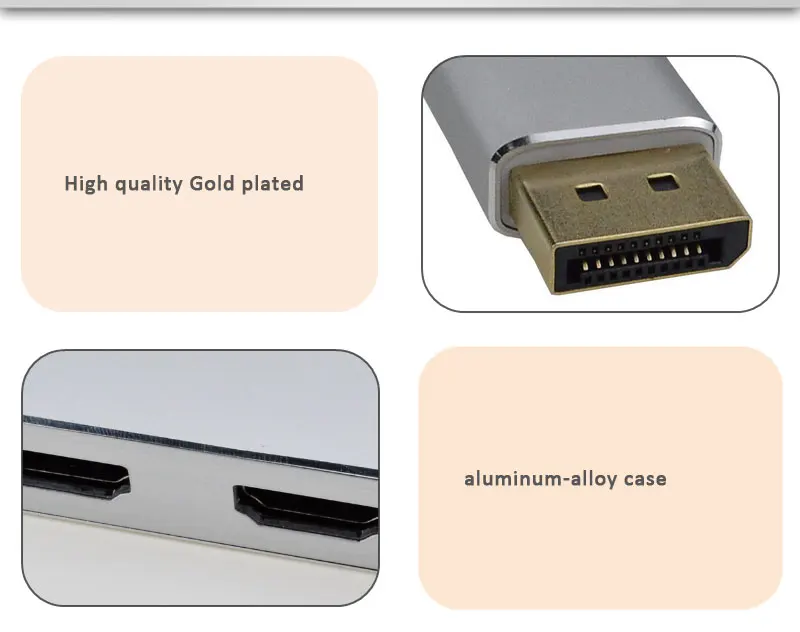 DisplayPort to Dual HDMl Graphics Splitter - Connect 1 DP Output to 2 ...
