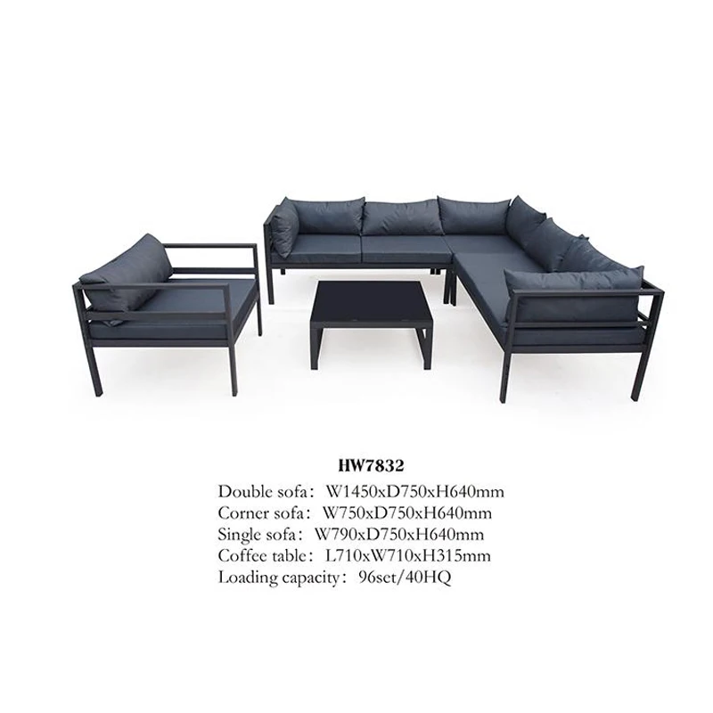 Modern Design Outdoor Furniture Metal Frame Garden Sofa Set Buy