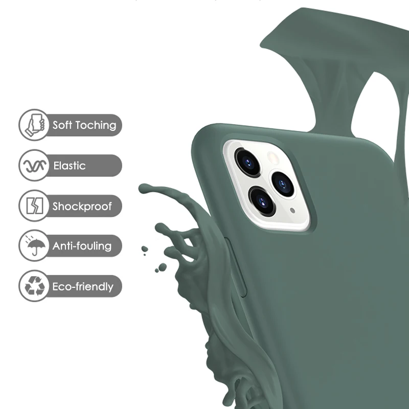 New 2020 Mobile Back Cover Silicone Phone Case For iPhone XR XS MAX Silicon Case Soft Rubber Shockproof For iPhone 11 Case.jpg