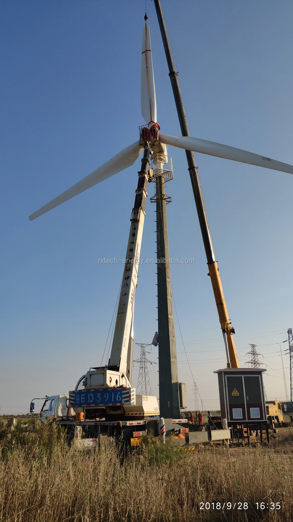 Rx Manufacturer 100kw 10.5m Blades 77rpm Horizontal Wind Turbine Buy
