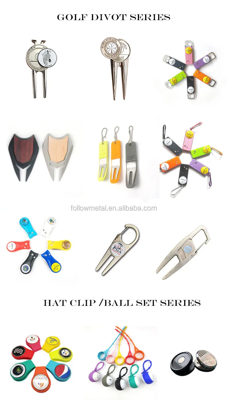 High Quality Blank Divot Belt Clip Design Golf Divot Repair Tool Golf