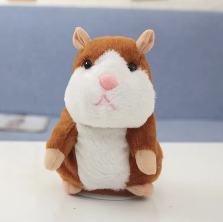 15cm Hamster Speak Talk Sound Record Repeat Stuffed Plush Animal Hamster Toys 