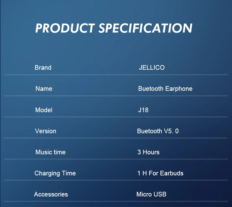 Jellico J18 New 2019 Trending Product Earbuds Noise Cancelling Earphone Bt5.0 TWS Earpieces With Charging Case - ANKUX.COM