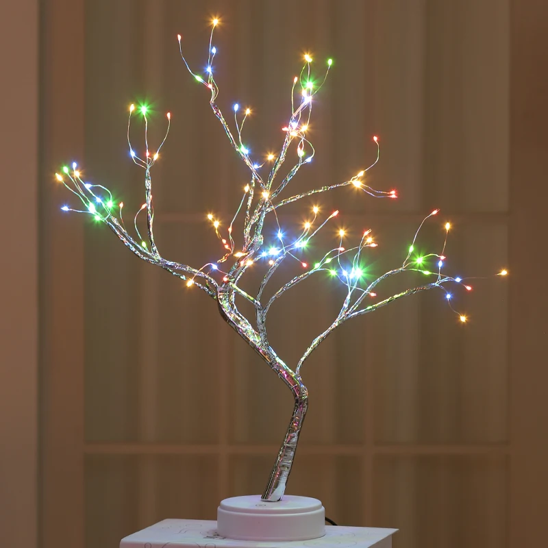 Kids Bedroom Decor Fairy Lights Luminary Holiday LED Night lighting decorative mini christmas tree light