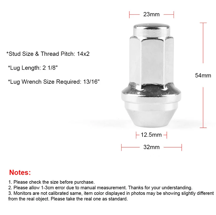 14x2.0 Wheel Lug Nuts For Ford F150 20042014 Oem 611288 7l1z1012a