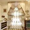 Drapes And Curtains Luxury, European Style Bedroom Home Curtain, Luxury Living Room Curtains With Valance/