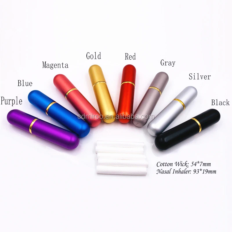 5ml Essential Oil Metal Aromatherapy Inhaler Blank Nasal Inhaler Tube ...