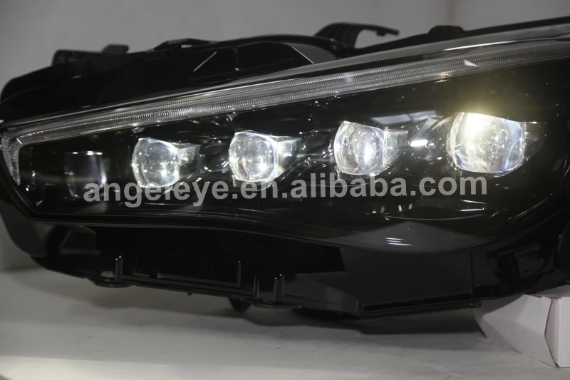 Full led headlight For NISSAN Infiniti q50L Black Housing LD