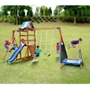 Customized Easy assemble Outdoor kids wood swing set