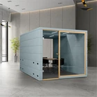 Private and confidential communication space outside office pod