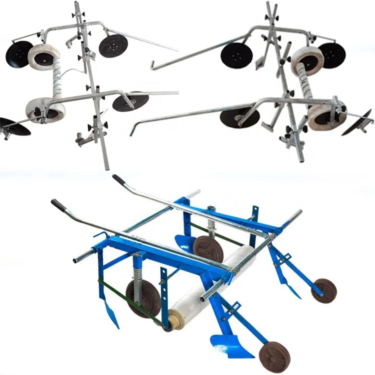 Manual Mulch Layer For Woven Mulch Plastic Laying Agricultural Tool